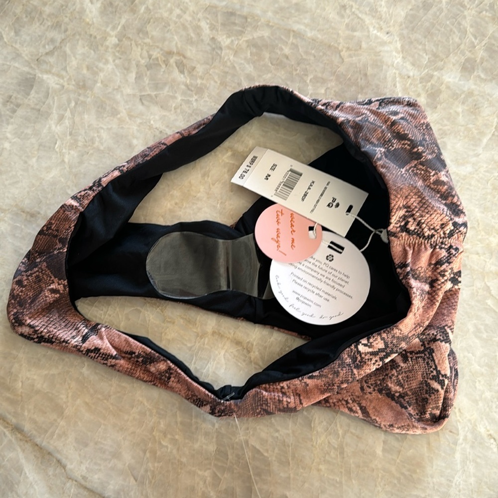 NWT PILYQ KAA reversible high cut bikini bottoms size‎ medium full style - Picture 5 of 7